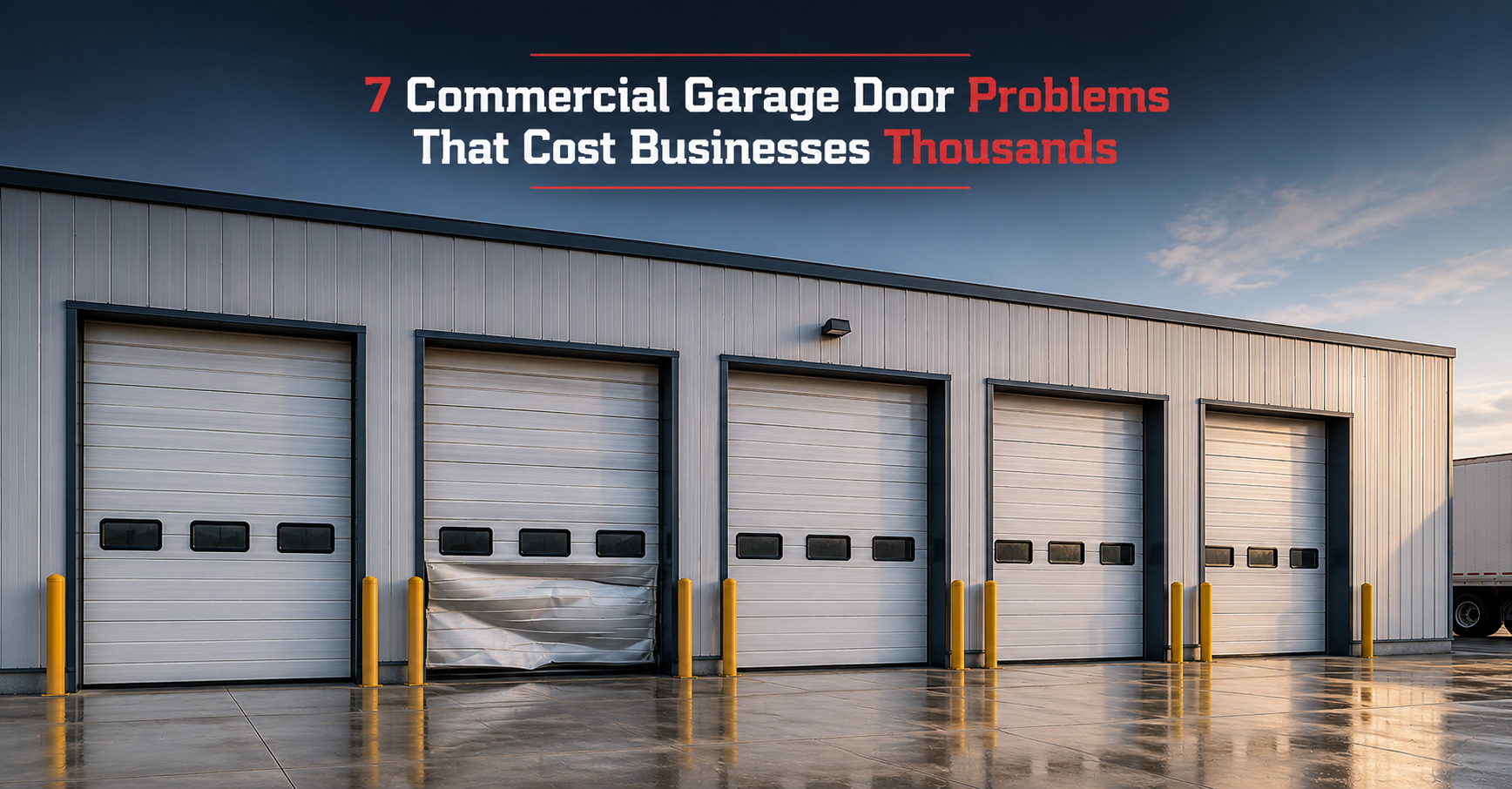 7 Commercial Garage Door Problems That Cost Businesses Thousands
