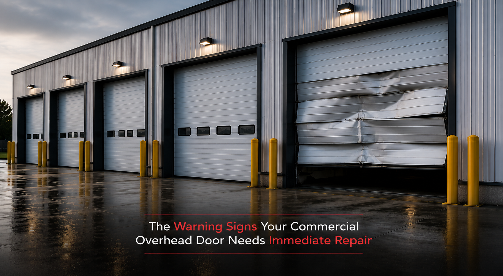 The Warning Signs Your Commercial Overhead Door Needs Immediate Repair