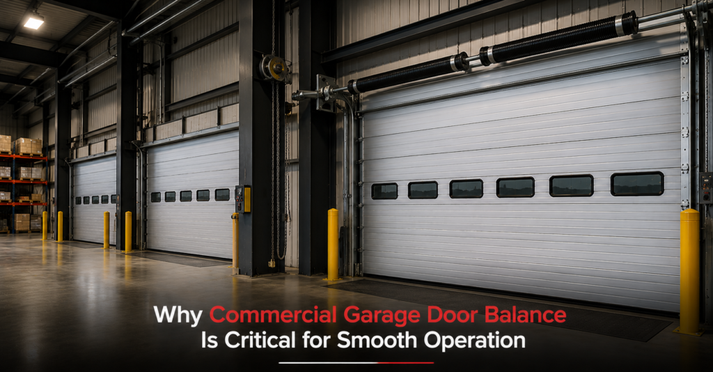 Commercial garage door balance test
