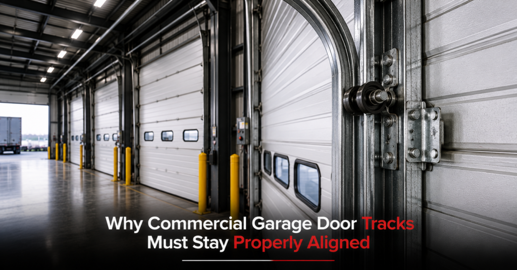 Commercial garage door tracks